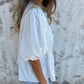 💖Vente chaude du Nouvel An💖Chemise boutonnée plissée décontractée à col rond pour femme
