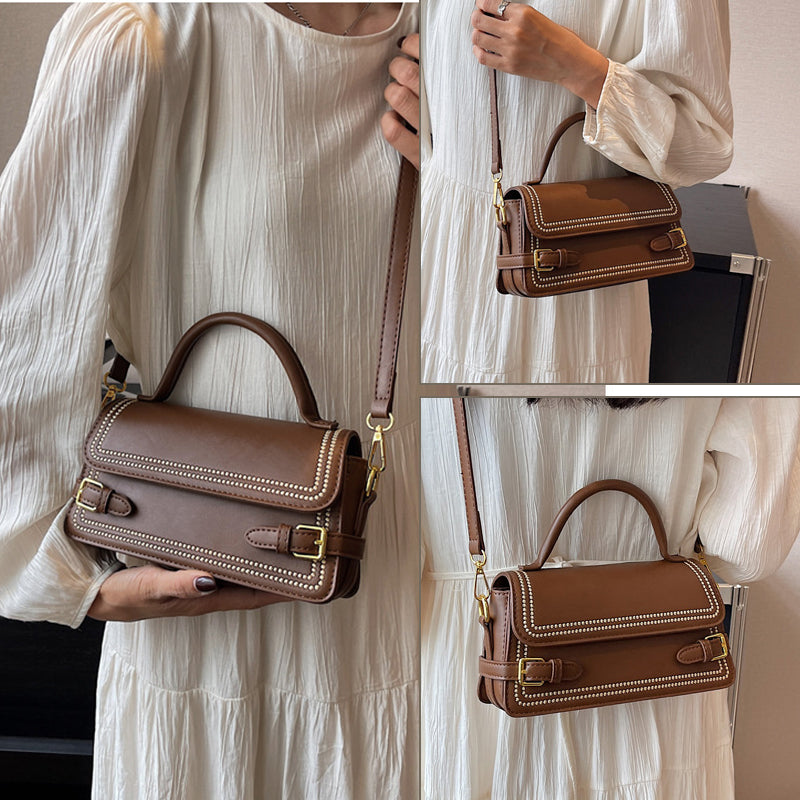 👜Sac à bandoulière carré rétro et concis pour femme🌟