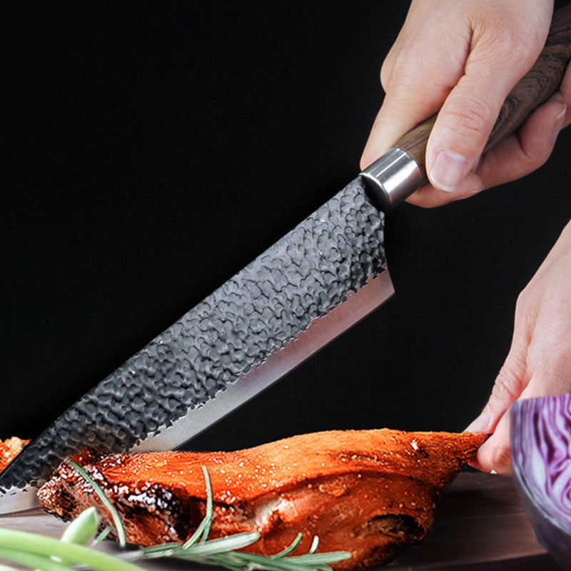 🔪🔥✨ OFFRE LIMITÉE 50% DE RÉDUCTION! Ensemble Couteaux de Chef Professionnels 6 Pièces – Acier Inoxydable, Manche Bois, Tranchant Martelé Durable – Parfait pour Trancher, Émincer & Hacher dans Toute Cuisine 🥩🧅🥖