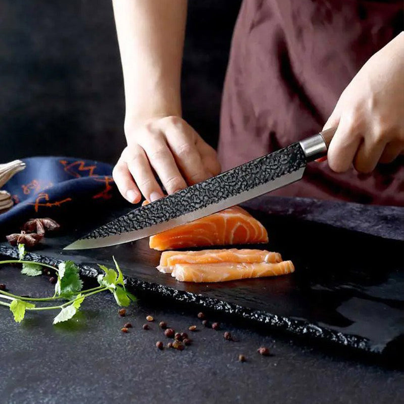 🔪🔥✨ OFFRE LIMITÉE 50% DE RÉDUCTION! Ensemble Couteaux de Chef Professionnels 6 Pièces – Acier Inoxydable, Manche Bois, Tranchant Martelé Durable – Parfait pour Trancher, Émincer & Hacher dans Toute Cuisine 🥩🧅🥖