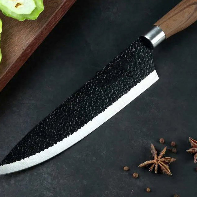 🔪🔥✨ OFFRE LIMITÉE 50% DE RÉDUCTION! Ensemble Couteaux de Chef Professionnels 6 Pièces – Acier Inoxydable, Manche Bois, Tranchant Martelé Durable – Parfait pour Trancher, Émincer & Hacher dans Toute Cuisine 🥩🧅🥖