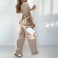 Ensemble 2 Pièces Décontracté Beige pour Femme