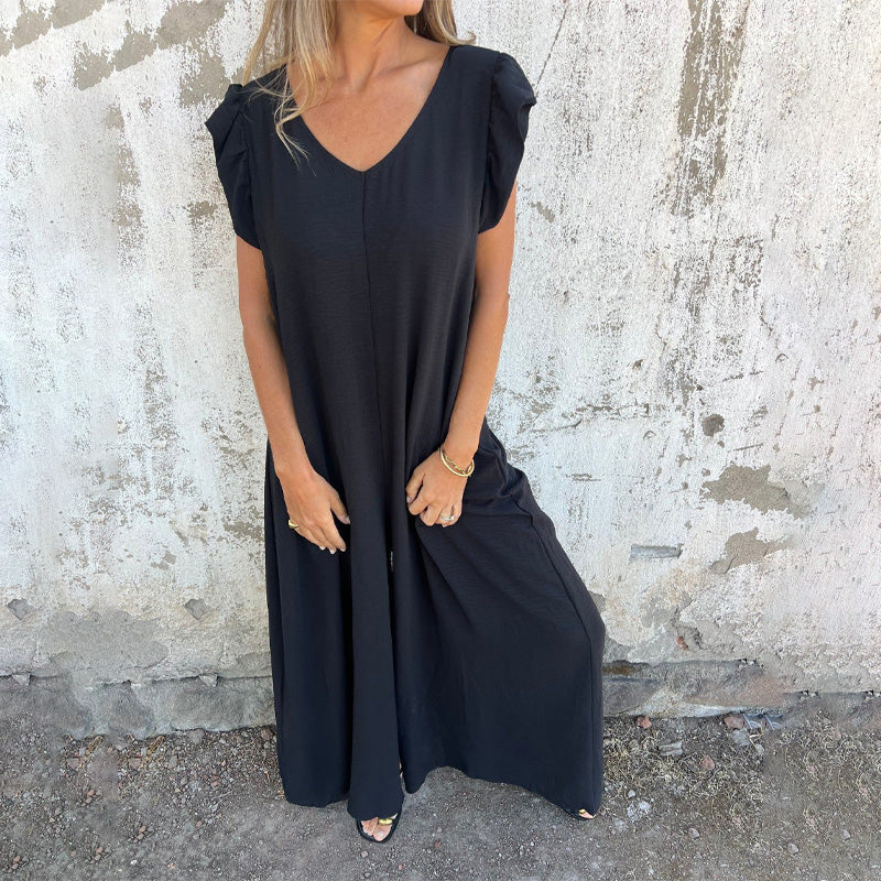 ✨ 2025 nouvelle robe pour femme avec col en V et imprimé léopard