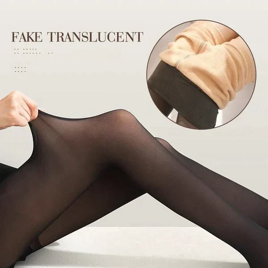 🔥Mintiml® Pantalons serrés élastiques doublés de peluche chaude