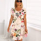 ✨️Nouveau produit✨️Robe en cascade à imprimé floral multi-végétal
