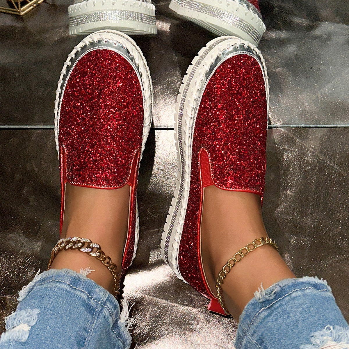 👟 50% DE RÉDUCTION! 🚶‍♀️ Chaussures Slip-On Décontractées pour Femme – Confortables, Légères & Faciles à Enfiler pour le Quotidien 🌸