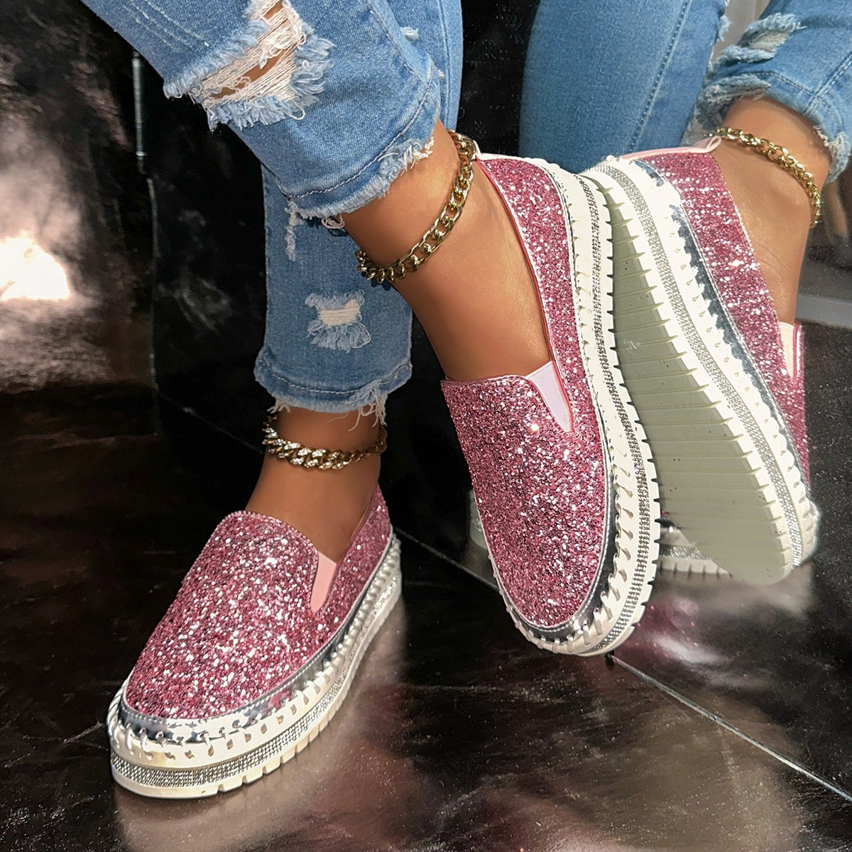 👟 50% DE RÉDUCTION! 🚶‍♀️ Chaussures Slip-On Décontractées pour Femme – Confortables, Légères & Faciles à Enfiler pour le Quotidien 🌸