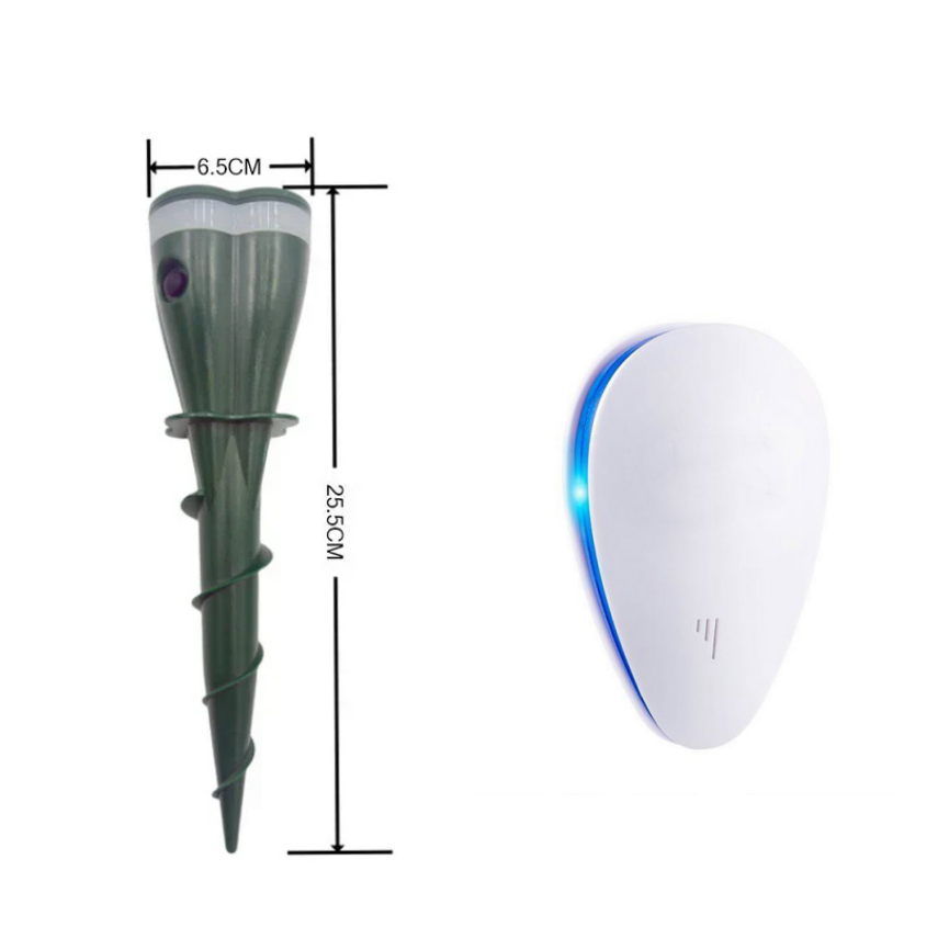 🌸Soldes de printemps : 50% de réduction☘️Répulsif anti-taupes à vis, étanche et à énergie solaire, pour l'extérieur