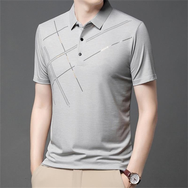 👔Chemise Homme en Tissu Technique ❄️ Fraîcheur Glacée, Respiration Optimale, Léger & Anti-Taches pour l'Été 📢