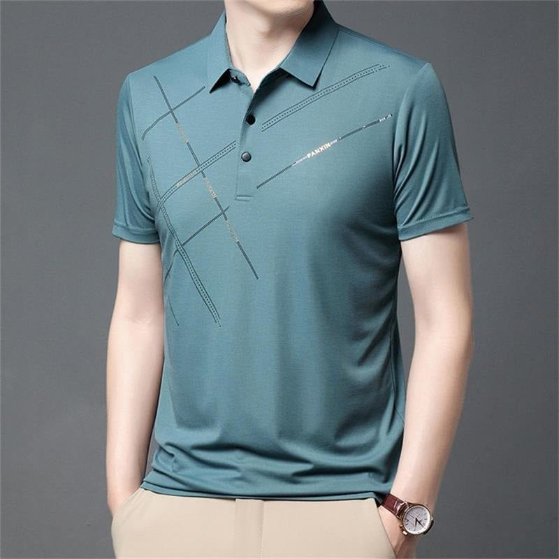 👔Chemise Homme en Tissu Technique ❄️ Fraîcheur Glacée, Respiration Optimale, Léger & Anti-Taches pour l'Été 📢