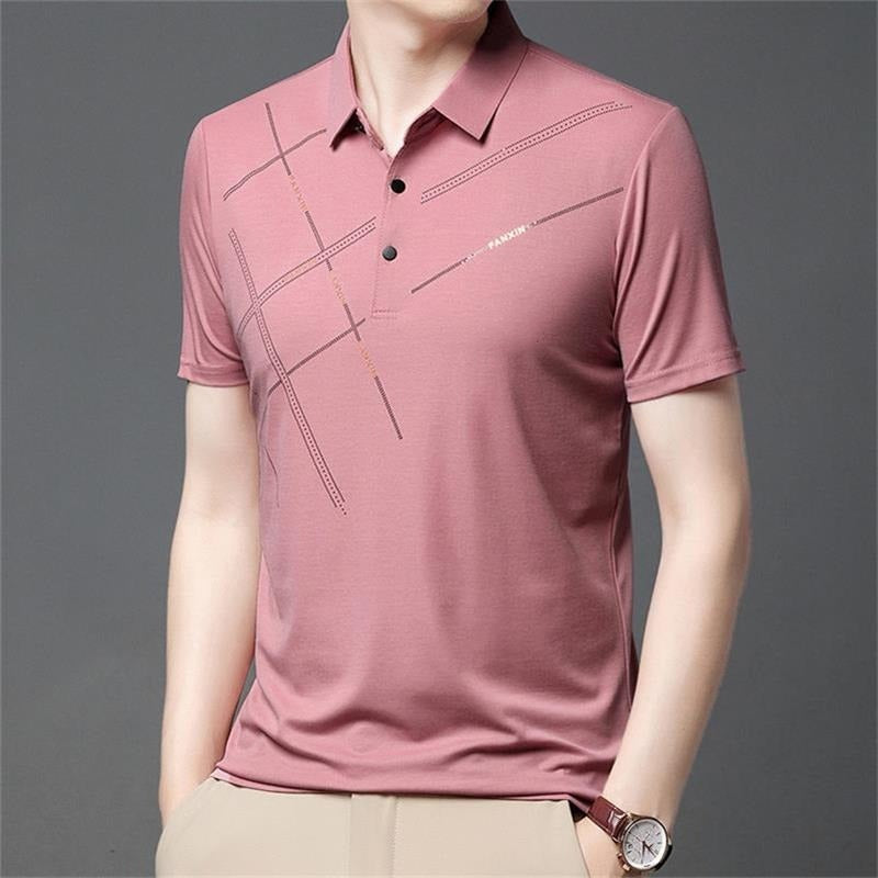 👔Chemise Homme en Tissu Technique ❄️ Fraîcheur Glacée, Respiration Optimale, Léger & Anti-Taches pour l'Été 📢