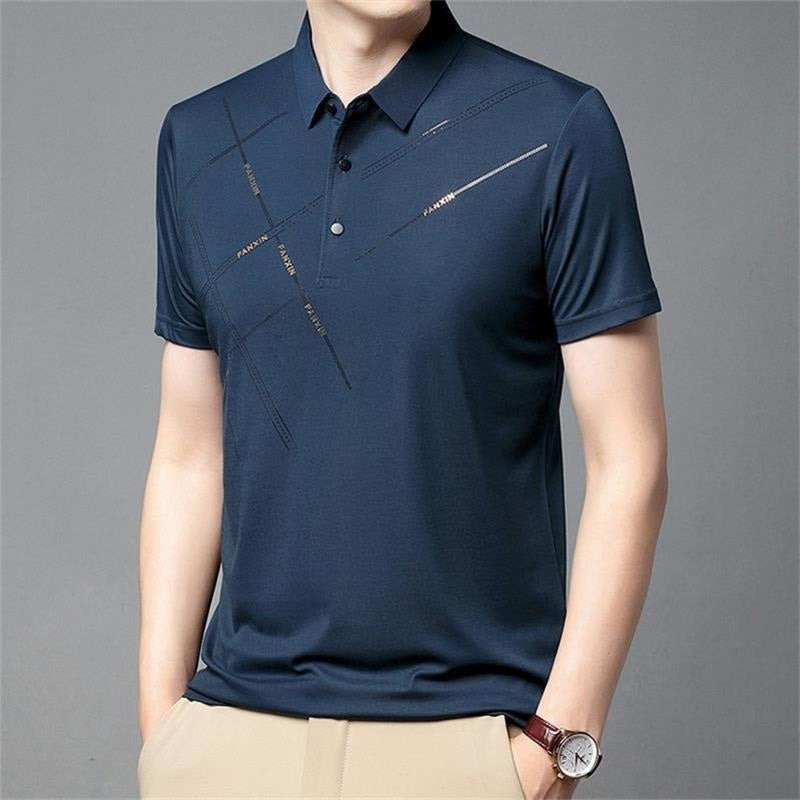 👔Chemise Homme en Tissu Technique ❄️ Fraîcheur Glacée, Respiration Optimale, Léger & Anti-Taches pour l'Été 📢