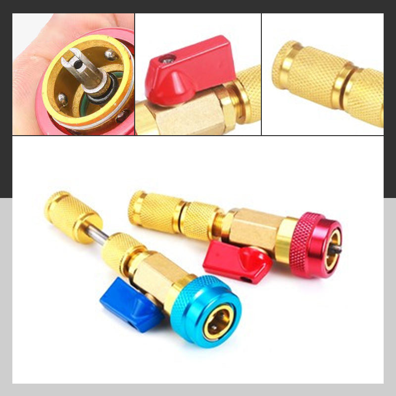 🔧 PROMO LIMITÉE 50% DE RÉDUCTION ! 💥 Outil Démontage Rapide Noyau de Valve – R134A, Haute/Basse Pression, Robinet Intégré ✨