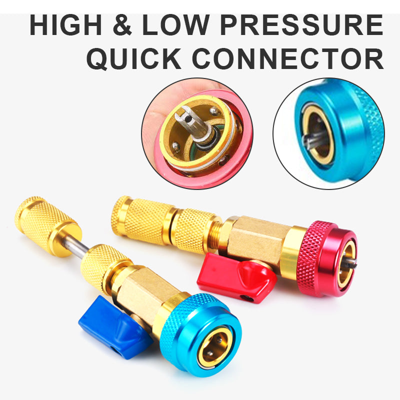 🔧 PROMO LIMITÉE 50% DE RÉDUCTION ! 💥 Outil Démontage Rapide Noyau de Valve – R134A, Haute/Basse Pression, Robinet Intégré ✨