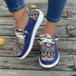 Chaussures en toile décontractées pour femme, à motifs ethniques