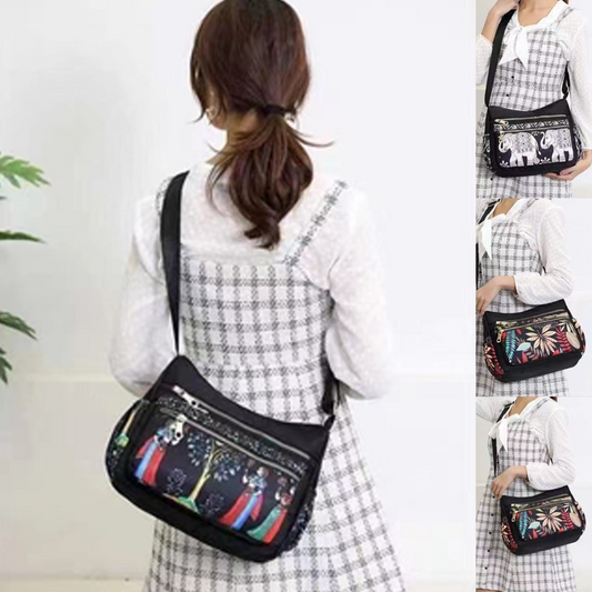 Sac à bandoulière imprimé à la mode et de grande capacité