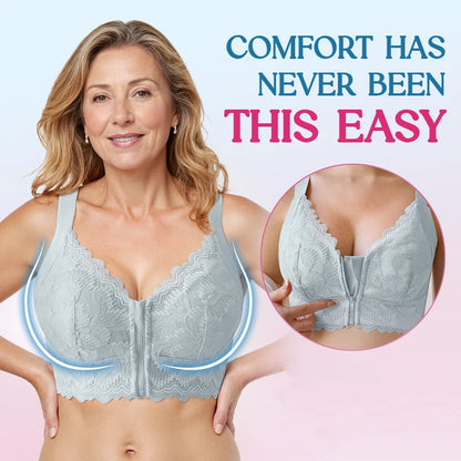 ✨Achetez-en 1 obtenez-en 2💞Soutien-gorge ultra souple avec fermeture éclair à l'avant et sans armatures