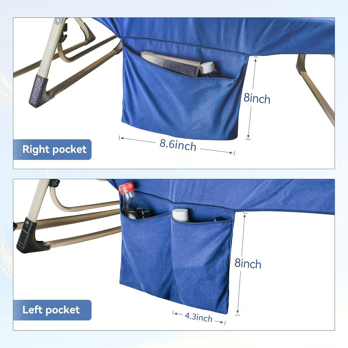 📢📢50 % de desconto!! ⏰ Toalha de praia com bolsos e bolsa de transporte – Secagem rápida, ultra-absorvente e perfeitamente estável na espreguiçadeira 🏖️🧺