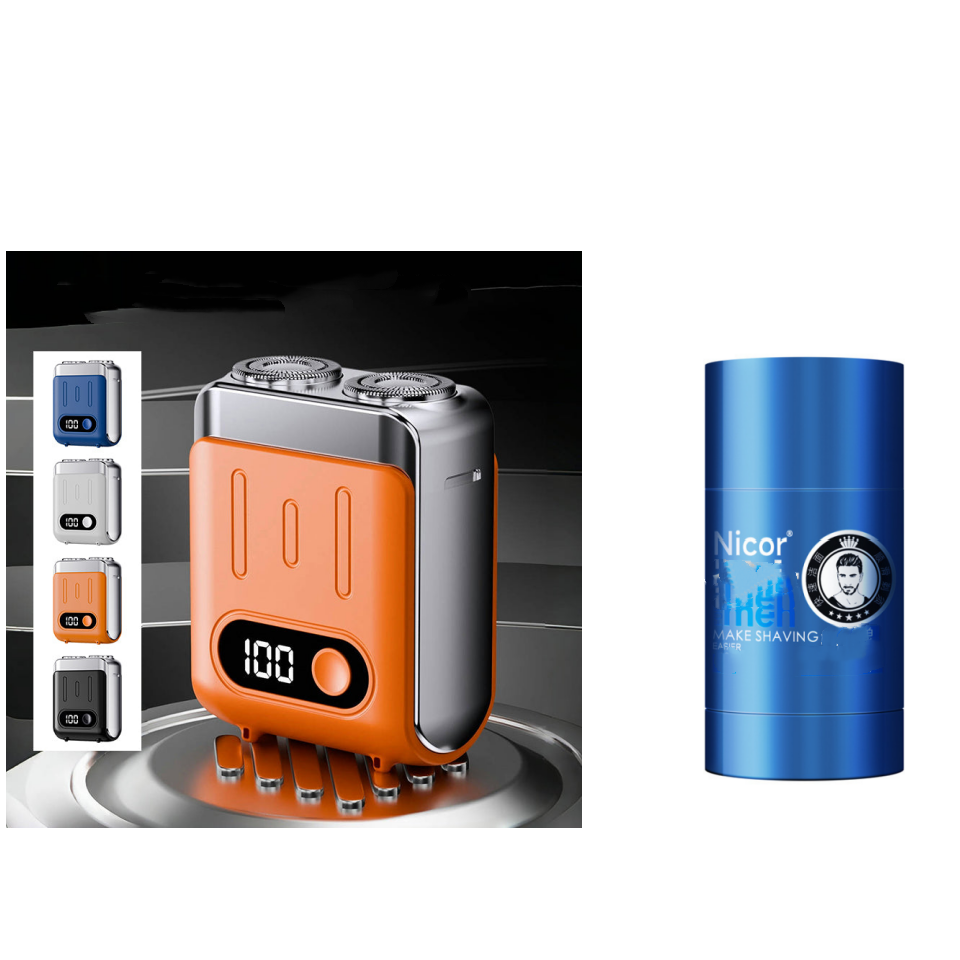 🏆🙍‍♂️50% de réduction pour une durée limitée pendant l'événement✨Men's Portable Mini Rotary Electric Shaver