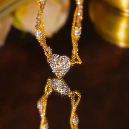 ⏳Offre spéciale à durée limitée⏰Colliers pendentifs assortis à cœur magnétique divisé💖