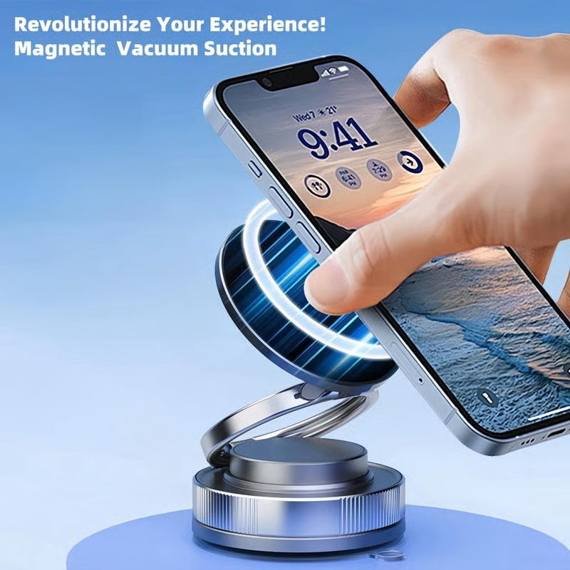 🔄Support Téléphone Magnétique sous Vide Réglable à 360°🚗
