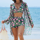 Ensemble bikini 3 pièces avec tunique pour femme