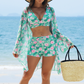 Ensemble bikini 3 pièces avec tunique pour femme