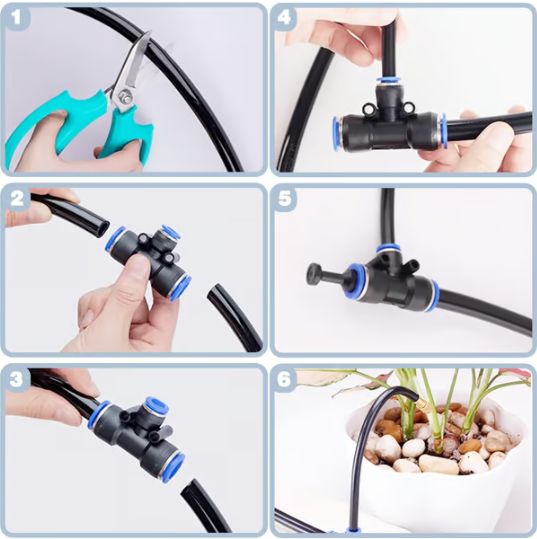 💧 50% DE RÉDUCTION ! 🔥 Système d'Irrigation Automatique de Jardin Incurvé à 360° – Arrosage Uniforme, Économie d'Eau & Installation Facile 🌿