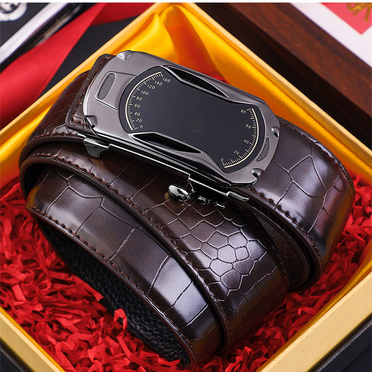 Boucle automatique pour homme avec motif crocodile