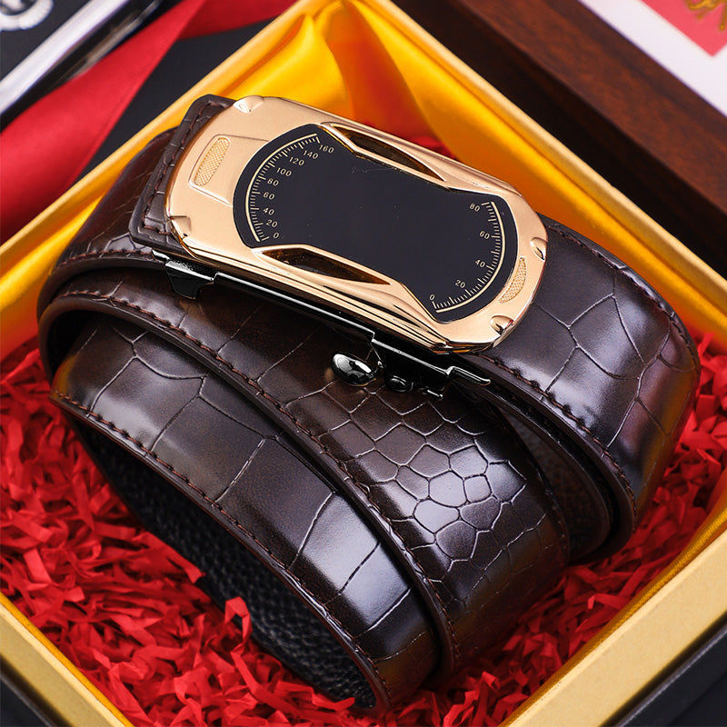 Boucle automatique pour homme avec motif crocodile