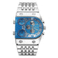 💼Montre homme business | Grand cadran 51 mm | Boucle déployante en or et acier | Étanche et élégante