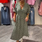 📢📢60% de réduction ! Robe Imprimée à Col en V pour Femme – Confort, Élégance & Polyvalence ✨👗