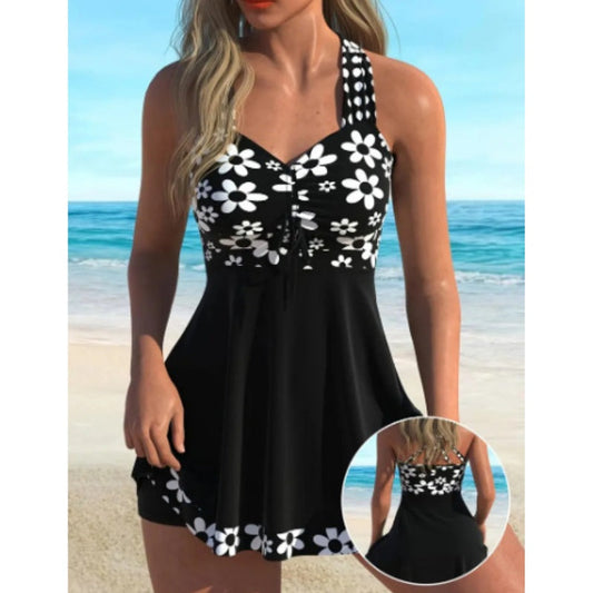 Maillots de bain Tankini à imprimé floral pour femmes avec caleçon de bain
