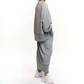 Ensemble 2 pièces Sweatshirt à col rond et jupe pour femmes