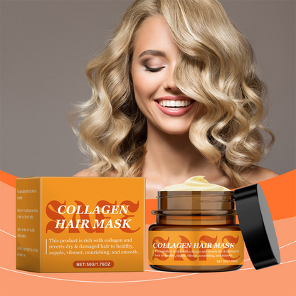 🚀Achetez 3 obtenez 2 gratuit 🌸 Masque de collagène pour cheveux secs et endommagés