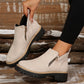 👢 Promo 50 % – Bottines tendance et confortables pour femmes, bout rond et zip 🌟
