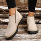 👢 Promo 50 % – Bottines tendance et confortables pour femmes, bout rond et zip 🌟