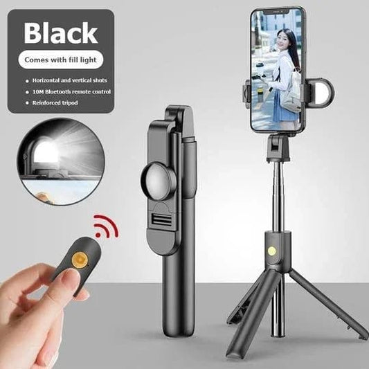 🤳 50% DE RÉDUCTION ! ✨ Bâton à selfie Bluetooth 6 en 1 – Télécommande, Maintien robuste & Compact 🎥