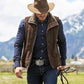 Ceinture en cuir embossé tête de taureau rétro pour homme
