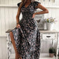 💃Soldes 2026 à durée limitée - 50 % DE RÉDUCTION☀️Robe longue fluide à fleurs et col en V
