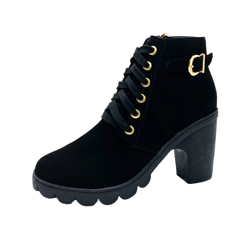 💥Bottes Femme à Talon Block Semelle Épaisse💥