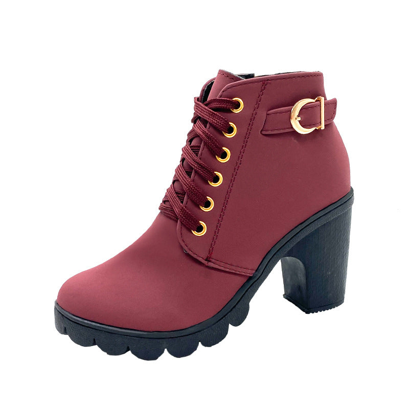 💥Bottes Femme à Talon Block Semelle Épaisse💥