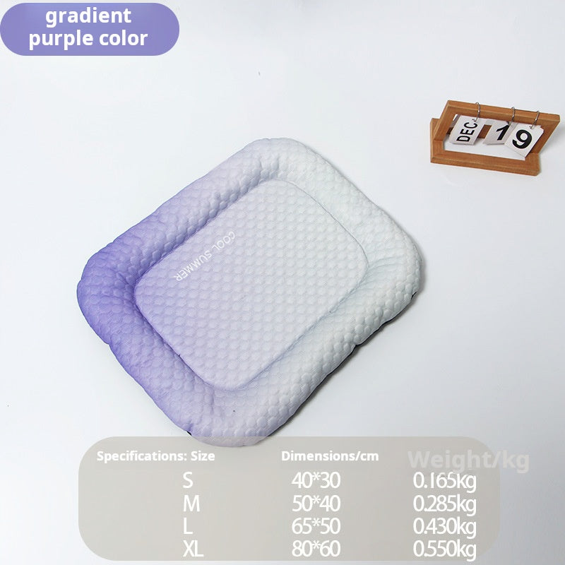🐾❄️ PROMO -50% ! Tapis Rafraîchissant Chien Chat « Ice Silk » – Technologie Absorption Chaleur Supérieure, Rembourrage PP Nuage, Antidérapant, Facile à Laver · 3 Coloris · S à XL ✨