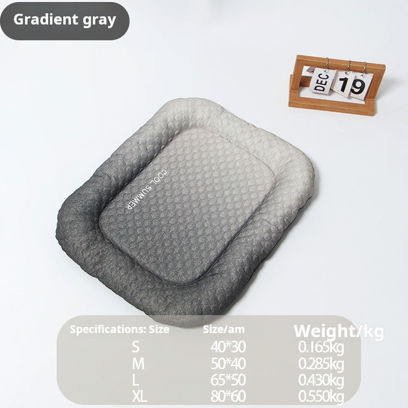 🐾❄️ PROMO -50% ! Tapis Rafraîchissant Chien Chat « Ice Silk » – Technologie Absorption Chaleur Supérieure, Rembourrage PP Nuage, Antidérapant, Facile à Laver · 3 Coloris · S à XL ✨