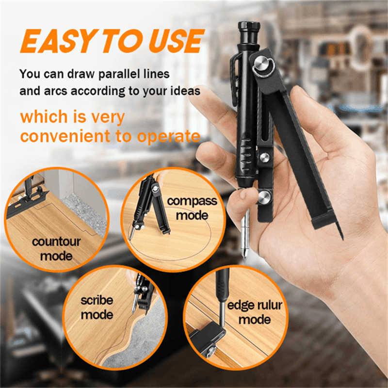 🖊️ ACHETEZ 2, OFFERT 1 ! 🔥 Crayon de Construction Multifonctionnel – Marque sur Tous Matériaux, Pointe Robuste & Pression Adjustable 📏