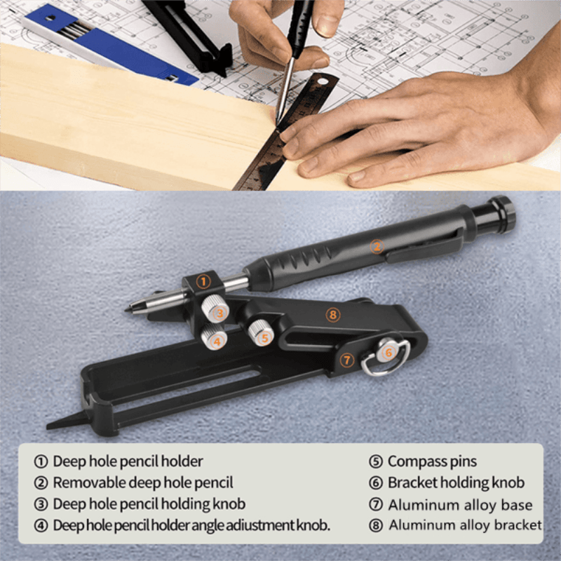 🖊️ ACHETEZ 2, OFFERT 1 ! 🔥 Crayon de Construction Multifonctionnel – Marque sur Tous Matériaux, Pointe Robuste & Pression Adjustable 📏