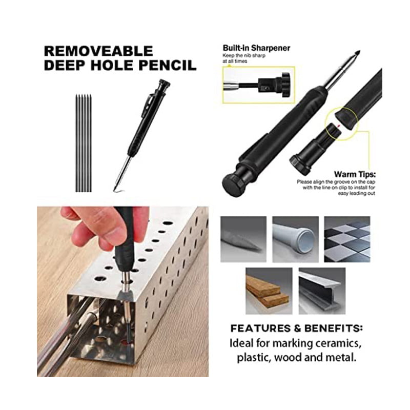 🖊️ ACHETEZ 2, OFFERT 1 ! 🔥 Crayon de Construction Multifonctionnel – Marque sur Tous Matériaux, Pointe Robuste & Pression Adjustable 📏