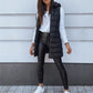 🔥SOLDES 50 % DE RÉDUCTION🎁Doudoune longue zippée pour femme👗 | Couleur unie | Sans manches | À capuche | Vêtements d'hiver 💕