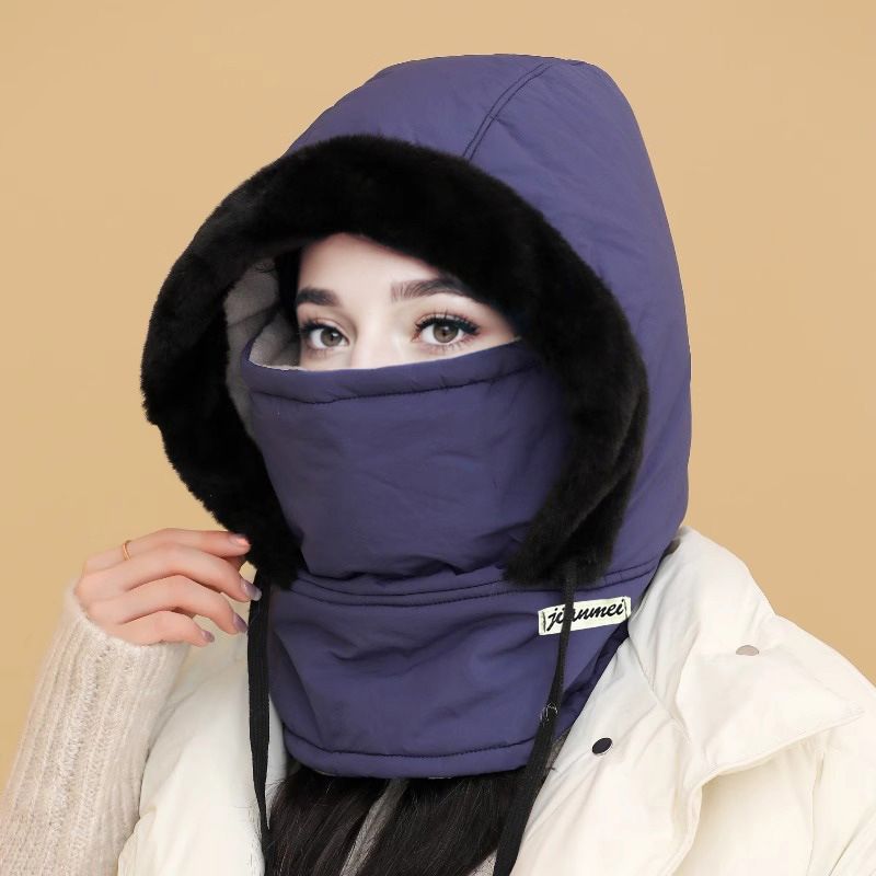❄️ Chapeau Thermique Doublé Polaire avec Masque Facial - Protection Intégrale contre le Froid pour Ski/Moto/Ville 🏂🔥