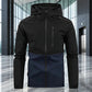 🎉🛍️SOLDES 50 % DE RÉDUCTION🎉 Veste décontractée à capuche coupe-vent pour homme, coloris contrastés